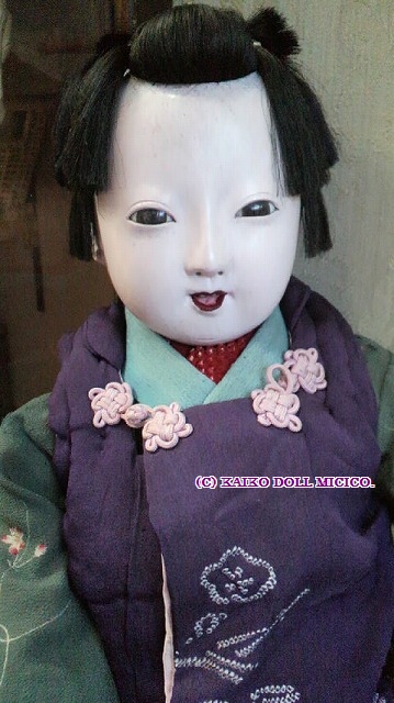 可愛い髪形の美しい子です 懐古どぉるmicico 和洋アンティークドール専門店 人形好きなオーナーがお届けする 日本人形 西洋人形 のアンティークドールショップ